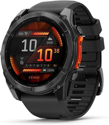 Garmin fēnix 8-51 mm - Reloj Deportivo de Alta Rendimiento con Pantalla Táctil AMOLED, Linterna LED, Altavoz Integrado y M