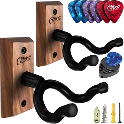ClefArc Guitar Wall Hanger 2 Pack Best Deal
