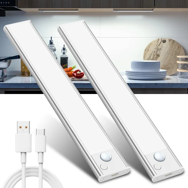 Under Cabinet Kitchen Lights Cupboard - LED Motion Sensor Light Indoor - 1100mAh Rechargeable Batter