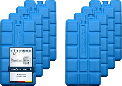 VonBueren 2-24 Kühlpack für Cool Bag | 12h Kühlung | ca. 200g pro Packung | ca. 8,1 x 15,2 x 2,2 cm | AL - Best Deal