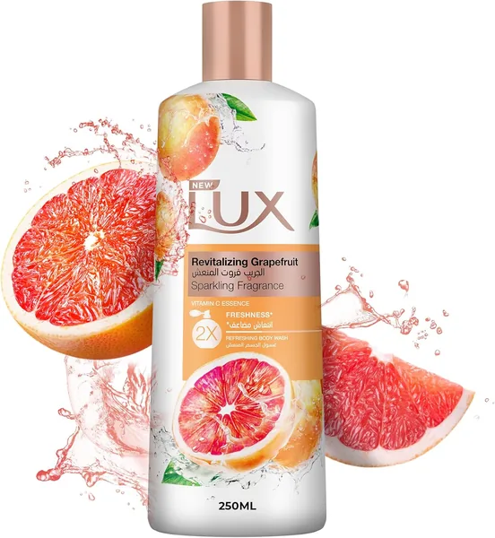 Lux Revitalizing Body Wash Grapefruit Vitamin C Essence 2x Freshness 250ml