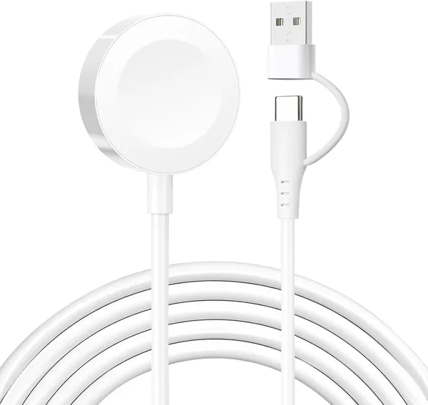 2025年新デザイン POLINK 2-in-1 USB A+C Apple Watch充電ケーブル ワイヤレス充電 マグネット式