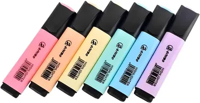 Highlighters Classic Set, Bright Colours, Large Capacity