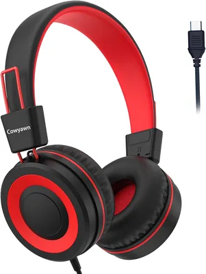 Cowyawn USB Type C Kids Headphones, 94dB Volume Limited