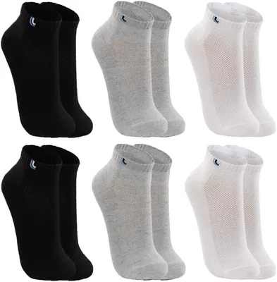 Kit de meias esportivas Lupo de algodão respirável com 6 pares - Best Deal