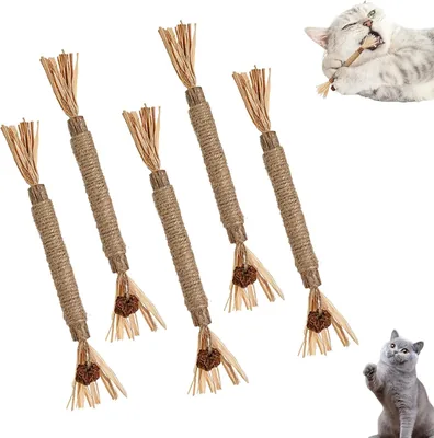 Nylatails Silvervine Dental Stick - Cat Chew & Toy for Teeth Cleaning