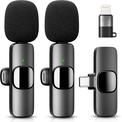 Micrófono Inalámbrico YRF Lapel con USB C/Lightning, Reducción de Ruido, Alcance de 20M - Mejor Oferta