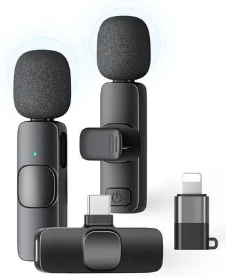 2 Pack Wireless Lavalier Mic 45% Off