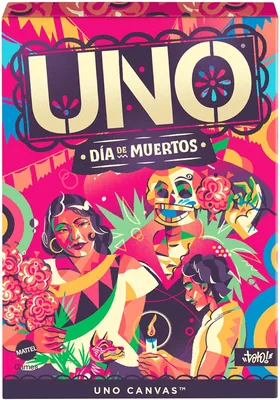 Juego de Cartas UNO Día de Muertos para niños desde 7 años, 70% de descuento