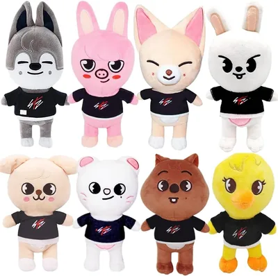 ZGMSDSCZ 8PCS Juguete de Peluche, Peluches de 20cm para Niños, Regalo Ideal para Coleccionistas o Fans, Oferta de Pascua