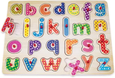Snookums Wooden Peg Alphabet Puzzle - Best Deal