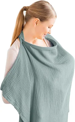 Aolso Wickeldecke für Babys, Muslin-Wicklein, Mobile Wickeldecke, Soft und Atmungsaktiv