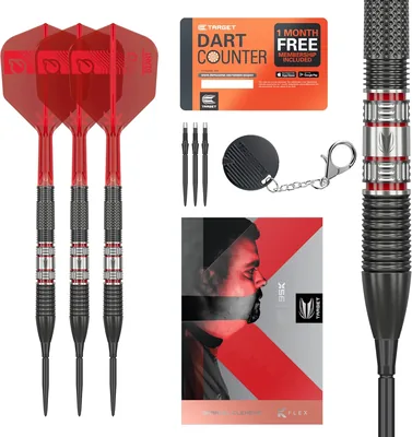 Target Darts Gabriel Clemens 95K Steel Tip Swiss Point Darts z lotkami K-Flex, różne rozmiary