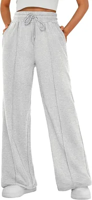 AUTOMET Women's Wide Leg Sweatpants Baggy Lounge Pants Winter Clothes