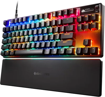 SteelSeries Apex Pro Gen 3 TKL - Klawiatura mechaniczna dla graczy - Przełączniki OmniPoint 3.0 - Rapid Trigger - Czarny