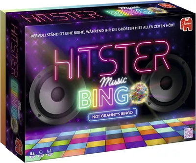 Hitster Bingo, Musik-Brettspiel, ab 12 Jahren, 2-6 Spieler, Perfekt für Spieleabende, Partys und Familienunterhaltung, Deutsch (DE), Fr