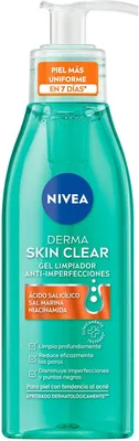 Nivea Derma Skin Clear Gel Limpiador Anti-imperfecciones (150 ml) con Ácido Salicílico, Sal Marina y Niacinamida - 56% Off