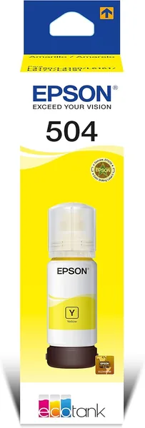 Garrafa de Tinta Original Epson EcoTank T504 Amarelo - Oferta Imperdível