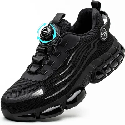 Chaussures de sécurité pour hommes Basket Sécurité Travail | Légères, respirantes, semelle en acier, confortables à la mode, antidérapantes, 38-46 EU