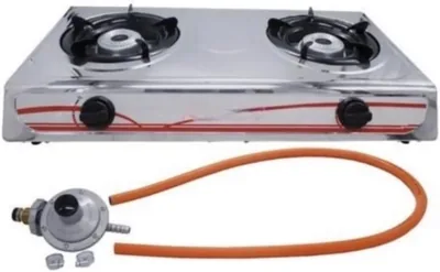 2 Plate Gas Stove Stainless Steel - Best Deal