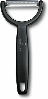 Victorinox Ypso Peeler, Économe à Légumes et Fruits, Lame Dentelée Double Aigu, Noir (50% de réduction)