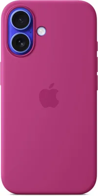 Apple Silikonskal med MagSafe för iPhone 16 - lila fuchsia ​​​​​​​