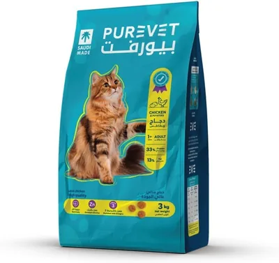 طعام قطط بايوري جاف للقطط البالغة بنكهة الدجاج والبطاطس (3 كجم)