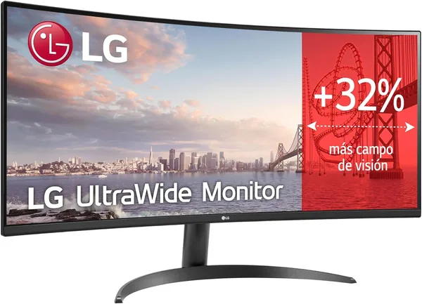 LG 34WR50QK-B UltraWide Curved Monitor