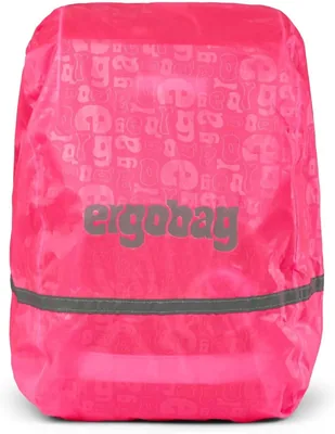 Ergobag Regenschutzhülle wasserdicht mit Reflektoren und Gummiband für Schulranzen