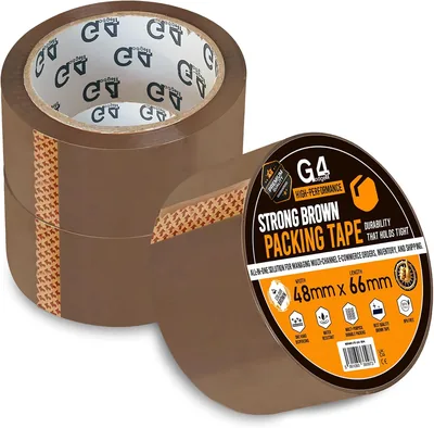 G4GADGET Brown Packing Tape Pack of 3