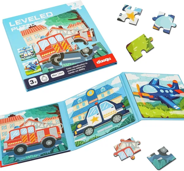 Ook Magnetisch Puzzel voor Kinderen van 3-5 Jaar: 12-16 stukjes Magnetische Puzzel, Activiteit tijdens Vliegreizen voor Peuters