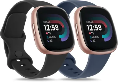 AK Straps for Fitbit Sense 2/3/Versa 4/3 - Silicone Sport Straps