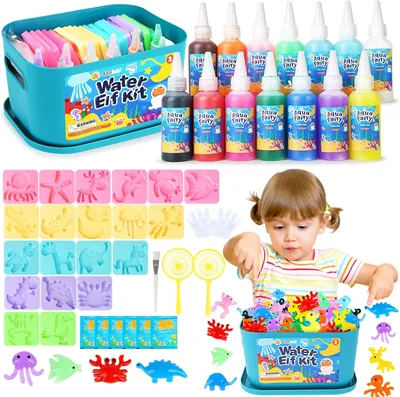 Sanlebi Aqua Fairy Zestaw żelów wodnych do zabawek DIY Water Elf Kit, 20 foremek i 14 żeli, prezent edukacyjny dla dzieci - Najlepsza oferta