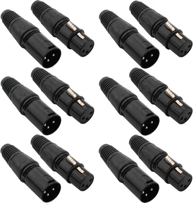 Connecteurs de câble microphonique RUNCCI-YUN - 12 pièces avec connecteur soudé - Meilleures affaires