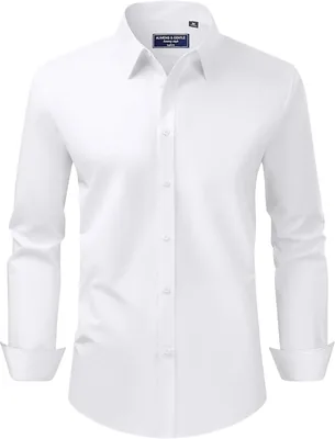 Alimens Men's Stretch Dress Shirt - Long Sleeve