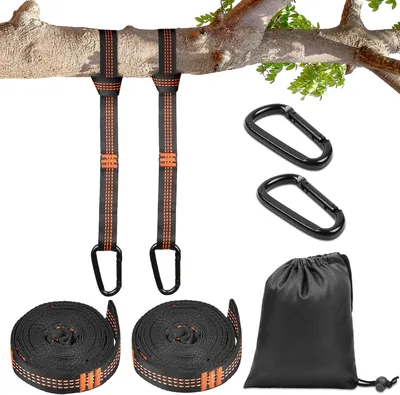 Vicloon Hammock Straps 31% Off - 2 Stk, 12 Inch, Carabiners, Lagerbag, 300 kg