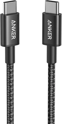 كابل شحن أنكر USB-C إلى USB-C 2.0 (3 أقدام/0.9 متر) - كابل شحن من نوع C متين مع جميع الأجهزة أندرويد