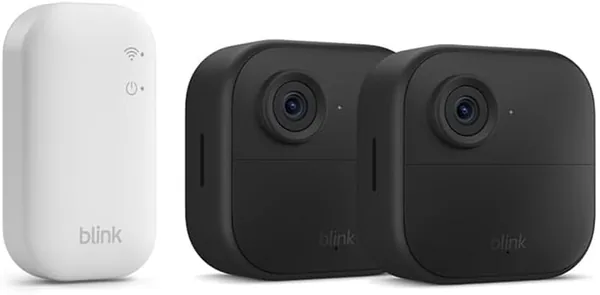 Blink Outdoor 4 Cámara | Cámara de seguridad inteligente HD inalámbrica, batería de dos años, detección de movimiento mejorada, compatible con Alexa
