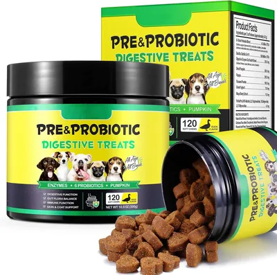Probiotische kauwtabletten voor honden, hondengutgezondheid, bouw van darmflora, maag en darmen voor hond │ Best Deal