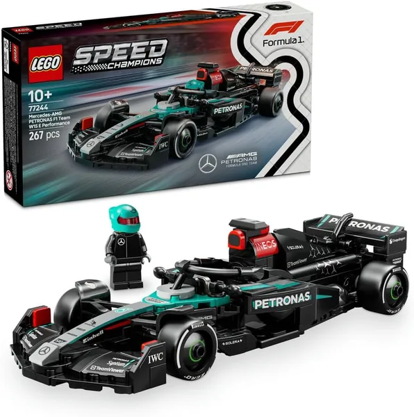 LEGO Speed Champions Mercedes-AMG PETRONAS F1W 15 Racing Car Collectible Toy with Pilot Minifigure