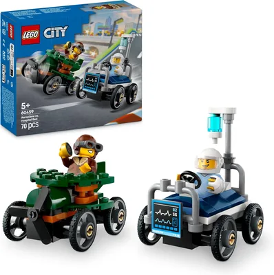 LEGO City Zestaw Wyścigówek: Samolot kontra Łóżko Szpitalne - Best Price