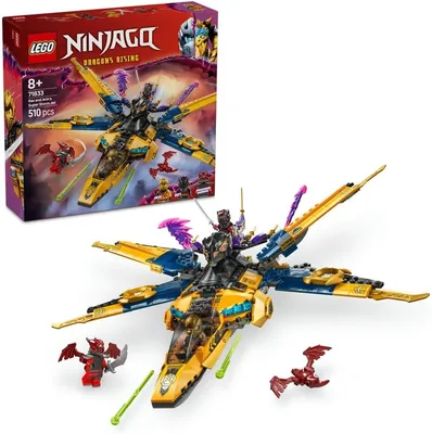 LEGO NINJAGO Ras and Arin’s Super Storm Jet 71833 Toy Building Set