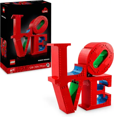 LEGO Art LOVE - Scultura Pop Iconica da Costruire, Modello Collezionabile, Kit Creativo per Adulti - 40% Di Sconto