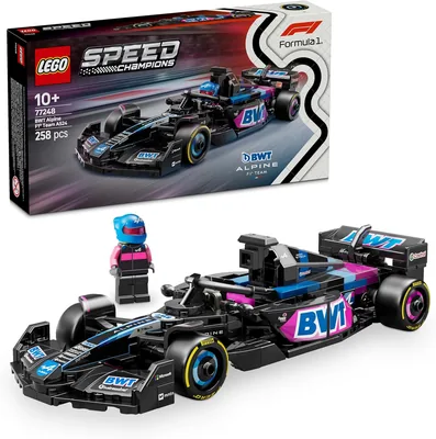 LEGO Speed Champions BWT Alpine F1 Team A524 Raceauto voor kinderen vanaf 10 jaar met Formule 1-coureur minifiguur, cadeau voor jongens en meisjes