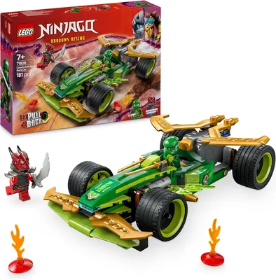 LEGO NINJAGO Lloyds Pull Back Racing Car Med 2 Minifigurer och Byggbar Vagn - Überraskning
