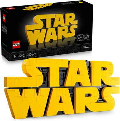 LEGO Star Wars Logo Star Wars zbudowane z klocków 75407 | Zestaw kolekcjonerski dla dorosłych