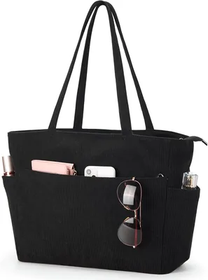 KALIDI Large Tote Bag With Zipper - Best Deal