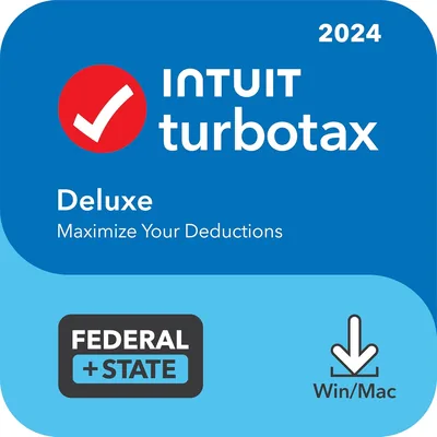 TurboTax Deluxe 2024 Tax Software Best Deal