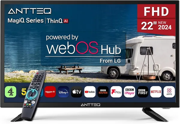 Antteq 22 Inch FHD Smart TV 12V