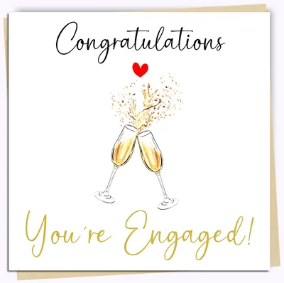 Printperfect Engagement Cards 'Engaged'
